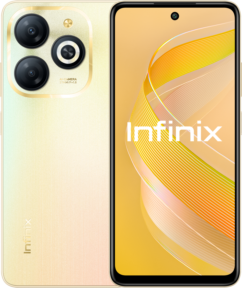 Смартфон Infinix SMART 8 3/64 Гб Золотой Смартфон Infinix SMART 8 3/64 Гб Золотой