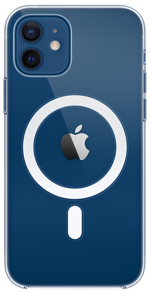 Клип-кейс Apple iPhone 12/12 Pro MagSafe силиконовый прозрачный (MHLM3ZE/A) Клип-кейс Apple iPhone 12/12 Pro MagSafe силиконовый прозрачный (MHLM3ZE/A)