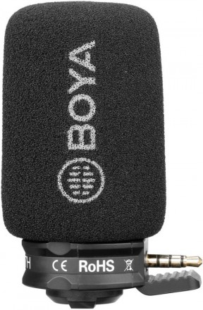 Микрофон Boya BY-A7H штекерный конденсаторный Black