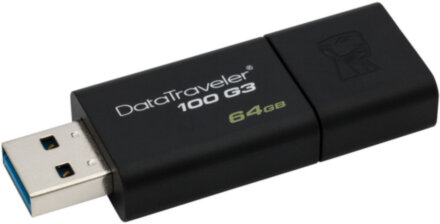 USB Flash Kingston 64Gb USB3.0 Data Traveler 100 Gen.3 (DT100G3/64GB) black