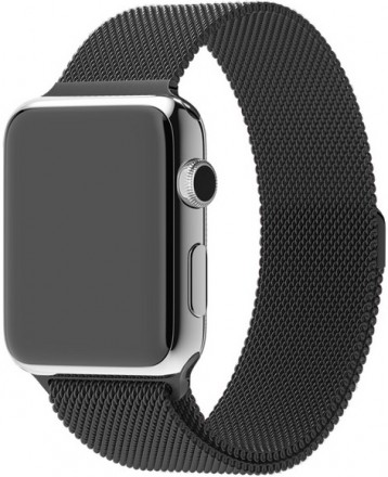 Ремешок для умных часов Krutoff Milanese для Apple Watch 42/44mm Black