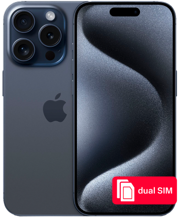 Смартфон Apple iPhone 15 Pro 256Gb SIM + SIM Синий титан