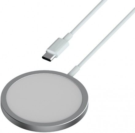 Беспроводное зарядное устройство TFN MagSafe Qi 15W Grey