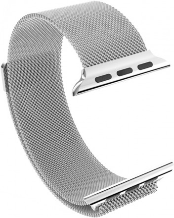 Ремешок для умных часов Sumdex Apple Watch 42/44мм миланское плетение Silver