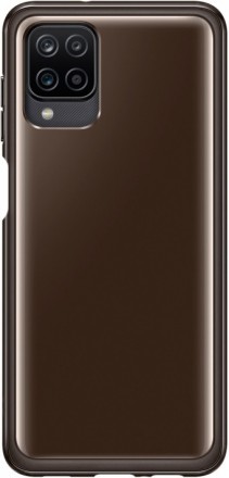 Клип-кейс Samsung Galaxy A12 Soft Clear Cover Black (EF-QA125TBEGRU)