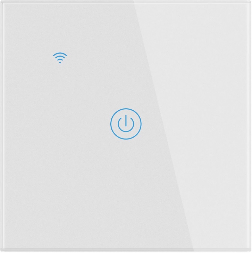 Умный выключатель Geozon WS-01 1 линия безнулевой White