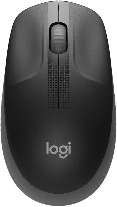 Мышь беспроводная Logitech M190 полноразмерная Dark Grey Мышь беспроводная Logitech M190 полноразмерная Dark Grey