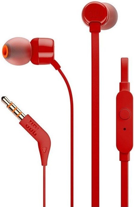 Наушники с микрофоном JBL Т110 Red
