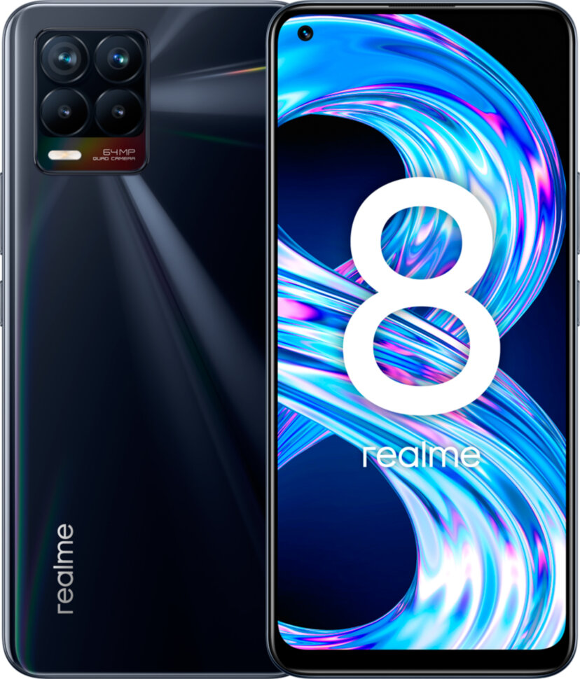 Смартфон Realme 8 6/128Gb Black купить в интернет-магазине | каталог  Евросеть