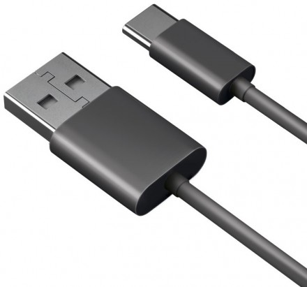 Дата-кабель Akai CE-465B Type-C 1м 2.1А ПВХ Black