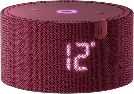 Умная колонка Яндекс.Станция Мини с часами Красный гранат (YNDX-00020R)