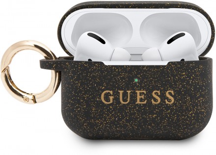 Чехол Guess Airpods Pro Glitter Black