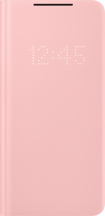 Чехол-книжка Samsung Galaxy S21 Plus Smart LED View Cover Pink (EF-NG996PPEGRU)