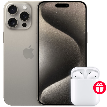 Смартфон Apple iPhone 15 Pro Max 256Gb eSIM + SIM Натуральный титан