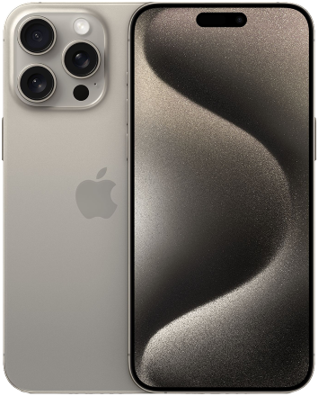 Смартфон Apple iPhone 15 Pro Max 256Gb eSIM + SIM Натуральный титан