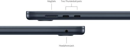 Ноутбук Apple MacBook Air 15&quot; (2024) M3 8/512 Гб Полуночный черный (MRYV3)