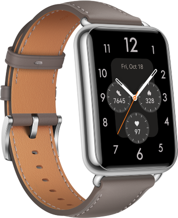 Часы HUAWEI Watch FIT 2 Classic Edition кожаный ремешок Серые (Yda-B19V)