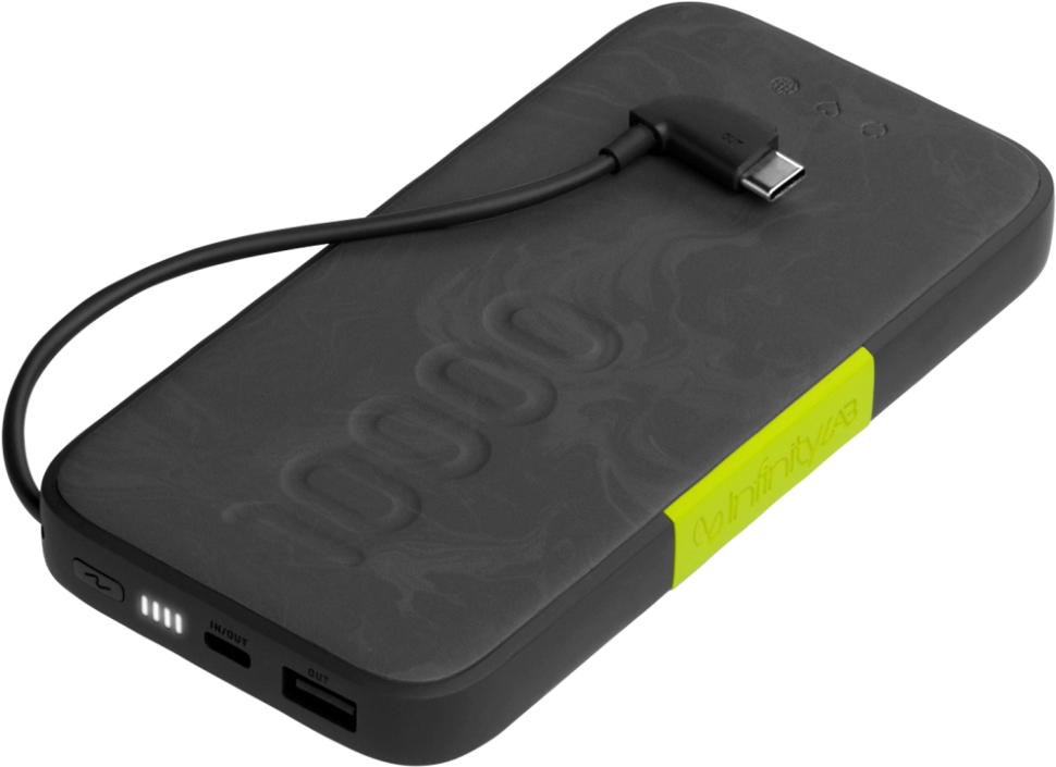 Внешний аккумулятор InfinityLab InstantGo Built-in Type-C 10000 mAh Black (ILING10000CBLK) Внешний аккумулятор InfinityLab InstantGo Built-in Type-C 10000 mAh Black (ILING10000CBLK)