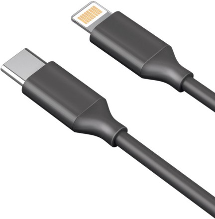 Дата-кабель Akai CBL214B Type-C-Lightning Black