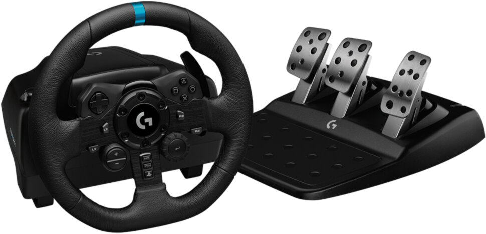 Игровой руль Logitech G923 Racing Wheel and Pedals for PS4 and PC Black Игровой руль Logitech G923 Racing Wheel and Pedals for PS4 and PC Black