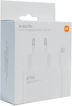 СЗУ Xiaomi 67W USB Type-C-Type-A Белый (BHR6035EU)