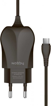 СЗУ Nobby 018-001 microUSB 1.2A Black