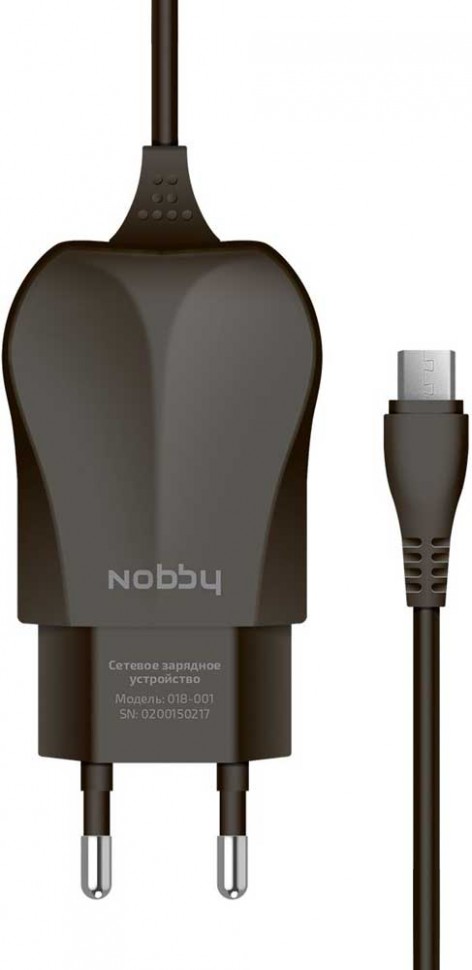 СЗУ Nobby 018-001 microUSB 1.2A Black СЗУ Nobby 018-001 microUSB 1.2A Black