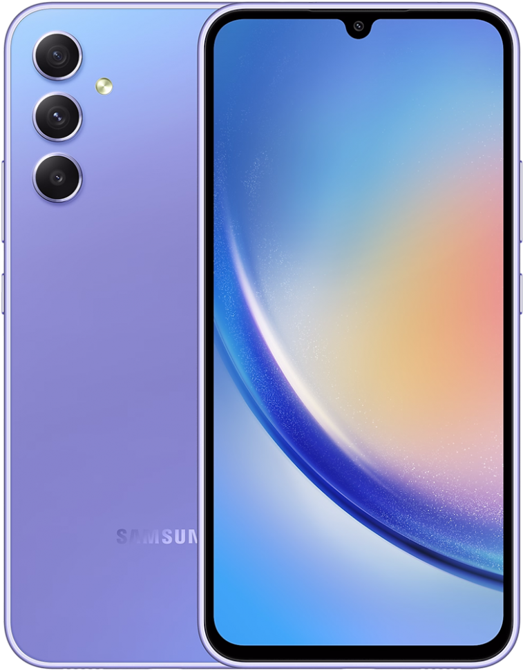 Смартфон Samsung Galaxy A34 6/128Gb 5G Лавандовый (SM-A346) Смартфон Samsung Galaxy A34 6/128Gb 5G Лавандовый (SM-A346)