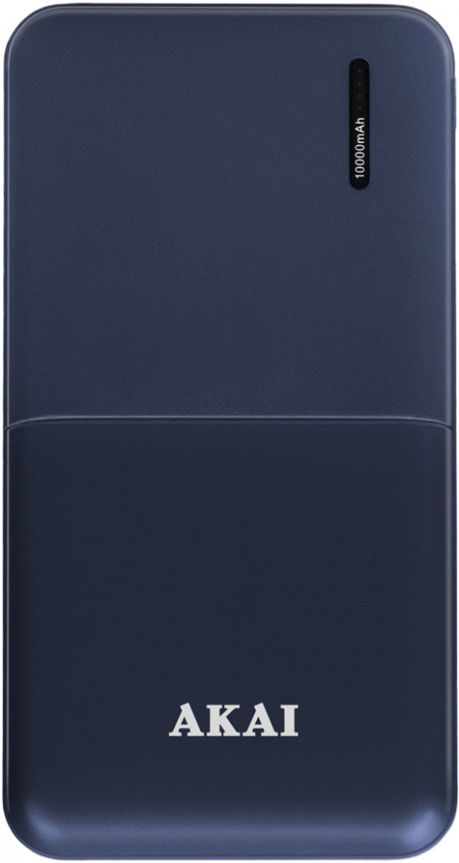 Внешний аккумулятор Akai BE-10001B 10000 mAh Type-C Blue Внешний аккумулятор Akai BE-10001B 10000 mAh Type-C Blue