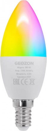 Умная лампочка Geozon GSH-SLR02 RGB E14 White