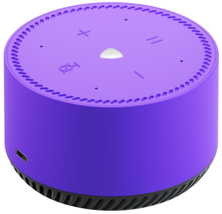Умная колонка Яндекс.Станция Лайт с голосовым помощником Алиса ультрафиолет