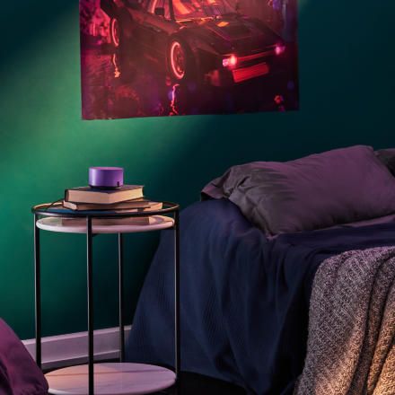 Умная колонка Яндекс.Станция Лайт с голосовым помощником Алиса ультрафиолет