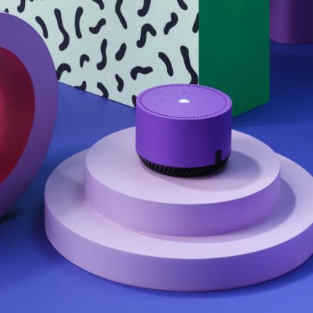 Умная колонка Яндекс.Станция Лайт с голосовым помощником Алиса ультрафиолет
