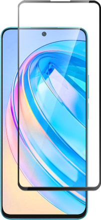 Стекло защитное для Honor X8a Черная рамка