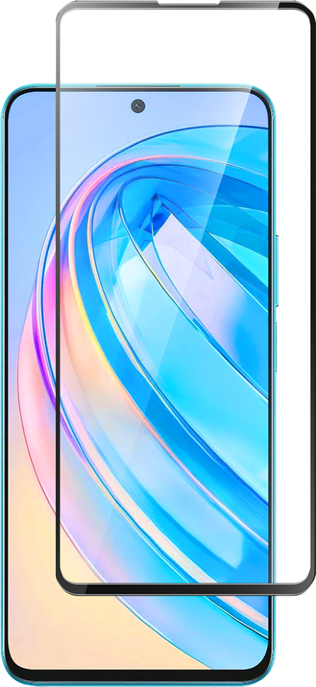 Стекло защитное для Honor X8a Черная рамка Стекло защитное для Honor X8a Черная рамка