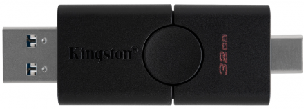 USB Flash Kingston 32Gb USB 3.2+Type-C Black (DTDE/32GB)