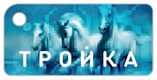 Брелок с функционалом карты Тройка с функционалом карты Тройка