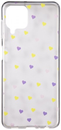 Клип-кейс RedLine Samsung Galaxy M12 принт Сердечки 01