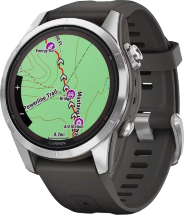 Часы Garmin Fenix 7s Pro Solar Серебристые