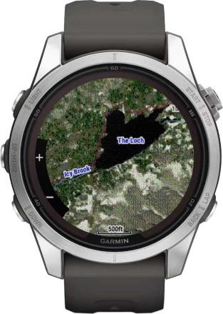 Часы Garmin Fenix 7s Pro Solar Серебристые