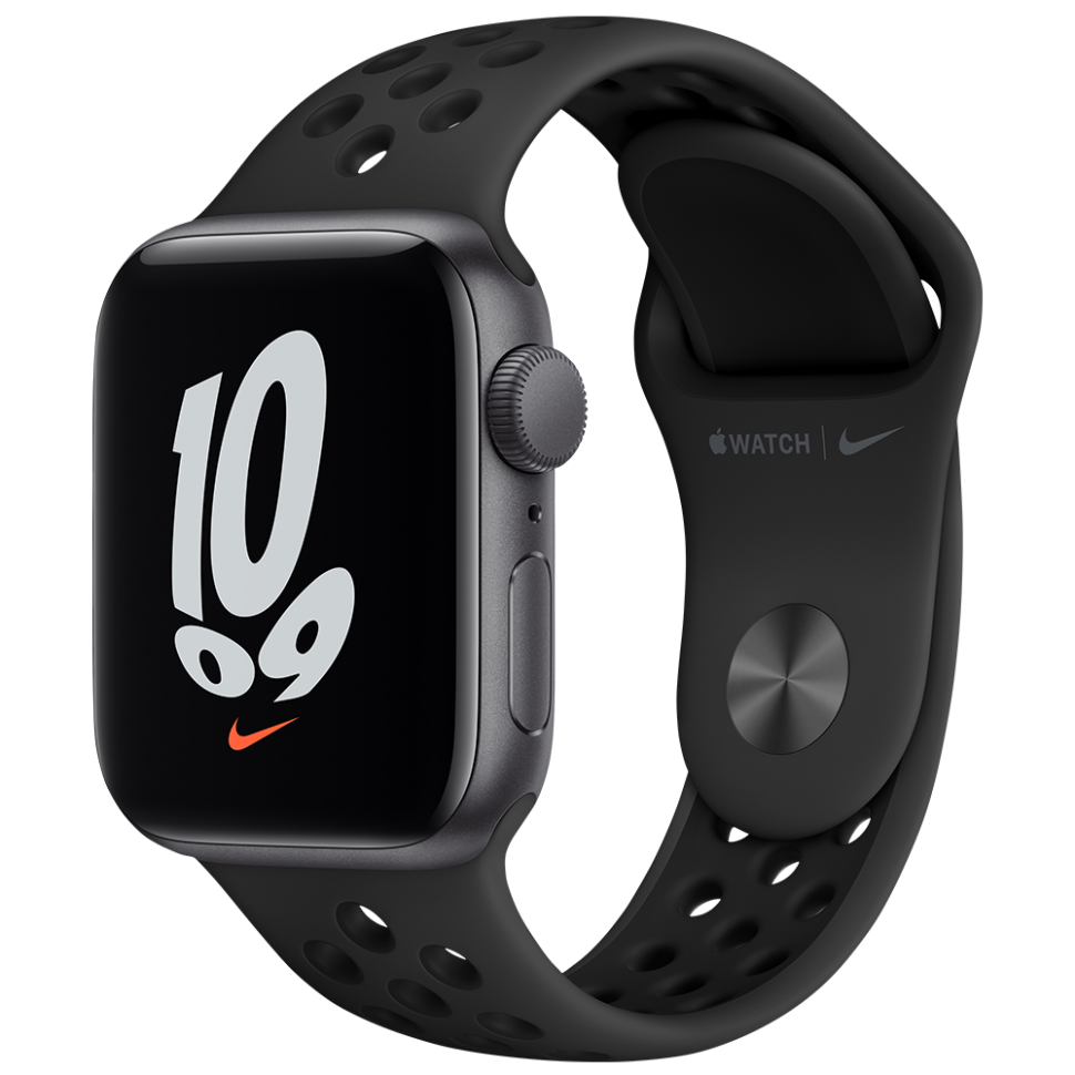 Часы Apple Watch Nike SE GPS 40мм корпус из алюминия серый космос + ремешок черный (MKQ33RU/A) Часы Apple Watch Nike SE GPS 40мм корпус из алюминия серый космос + ремешок черный (MKQ33RU/A)