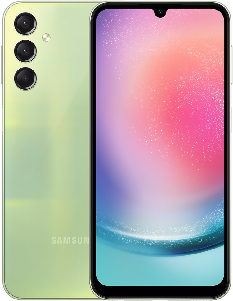 Смартфон Samsung Galaxy A24 4/128Gb Лайм (SM-A245) Смартфон Samsung Galaxy A24 4/128Gb Лайм (SM-A245)