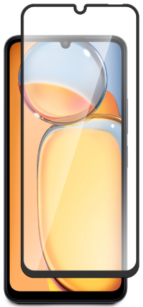 Стекло защитное для Xiaomi Redmi 13C|Poco C65 Черная рамка
