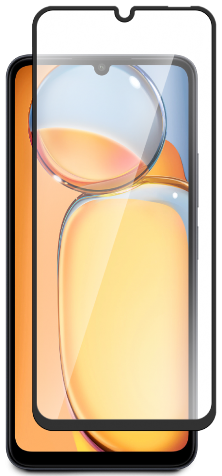 Стекло защитное для Xiaomi Redmi 13C|Poco C65 Черная рамка Стекло защитное для Xiaomi Redmi 13C|Poco C65 Черная рамка