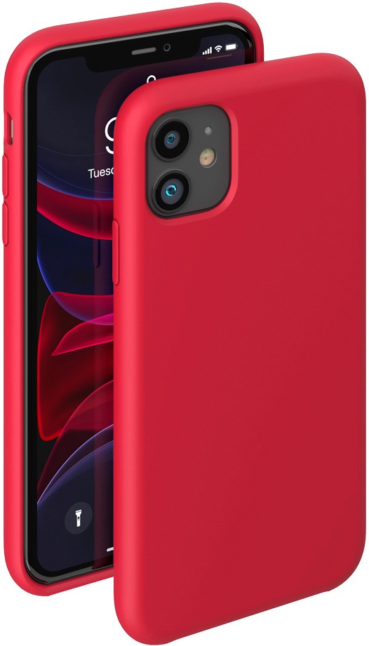 Клип-кейс Deppa Apple iPhone 11 Liquid Silicone Pro Red Клип-кейс Deppa Apple iPhone 11 Liquid Silicone Pro Red