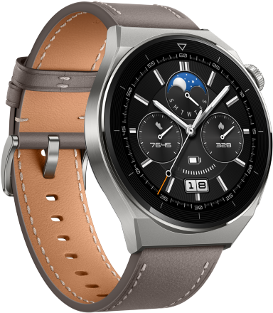 Часы HUAWEI Watch GT 3 Pro кожаный ремешок Серые (Odn-B19V)