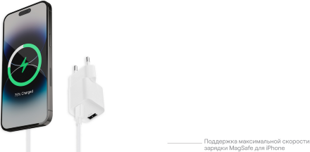 СЗУ uBear Pulse Dual GaN 30W WC13WHPD30QC18-AC Белое