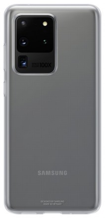 Клип-кейс Samsung Galaxy S20 Ultra силиконовый прозрачный (EF-QG988TTEGRU)