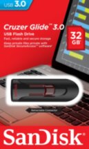 USB Flash SanDisk Cruzer Glide USB3.0 32GB Black (SDCZ600-032G-G35)