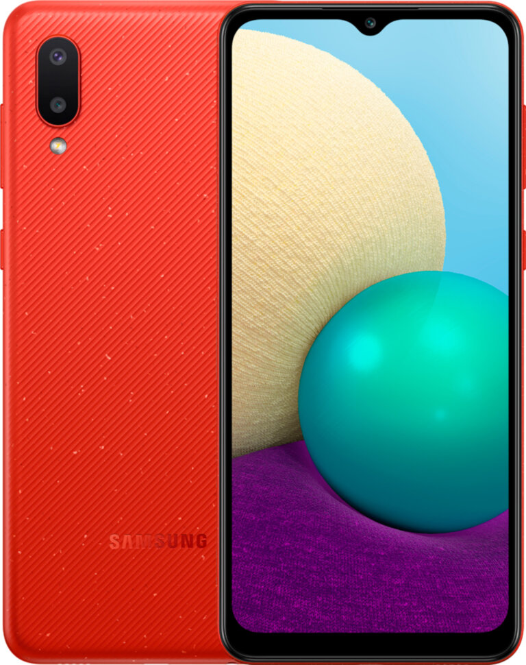 Смартфон Samsung Galaxy A02 2/32Gb Red Смартфон Samsung Galaxy A02 2/32Gb Red